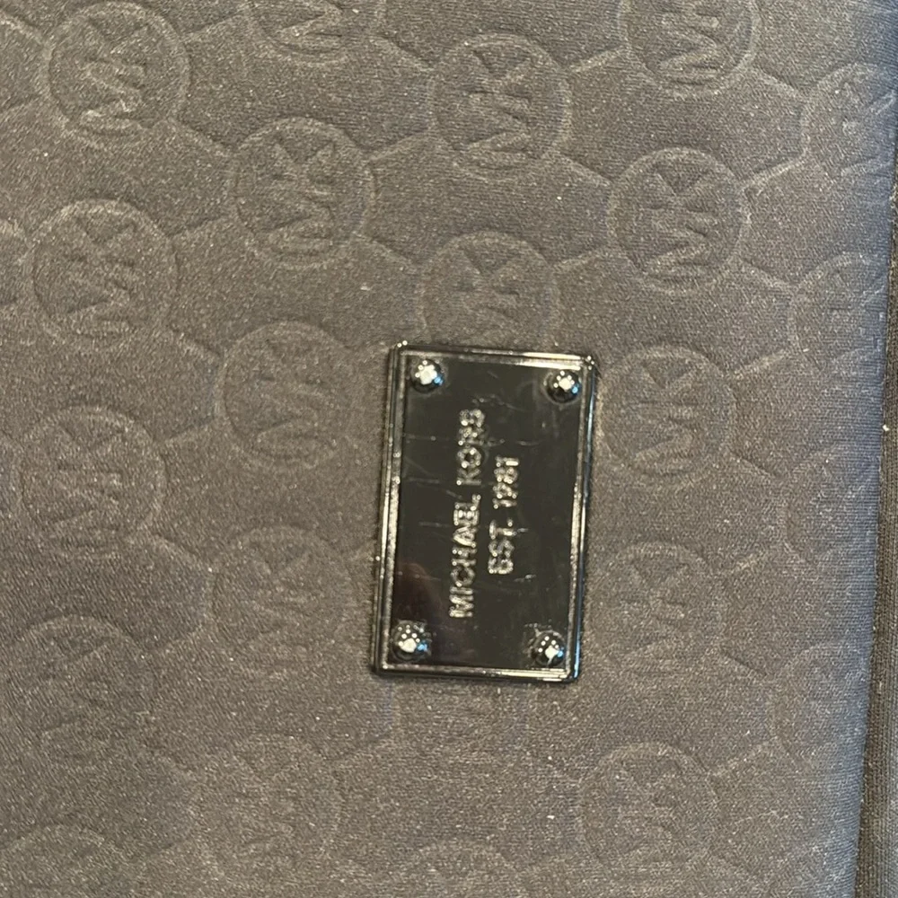 Michael Kors Black Neoprene Tablet Laptop Case / Sleeve
